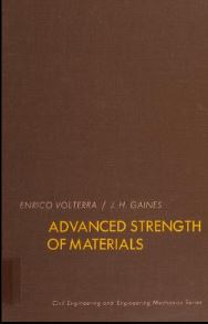 Advanced strength of materials BY Volterra - Scanned Pdf with Ocr